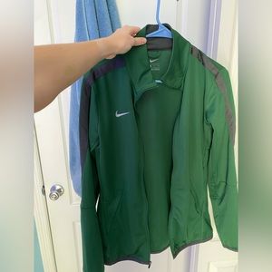 Green nike zip up
